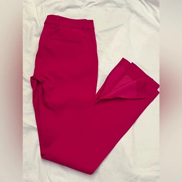 A.L.C. Javier Hot Pink Split Hem Pants Size 2 NWT